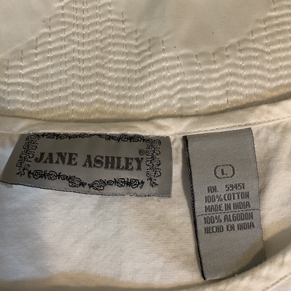 Jane Ashley 100% Cotton Embroidered Crocheted Maxi Dress, L - Picture 8 of 8